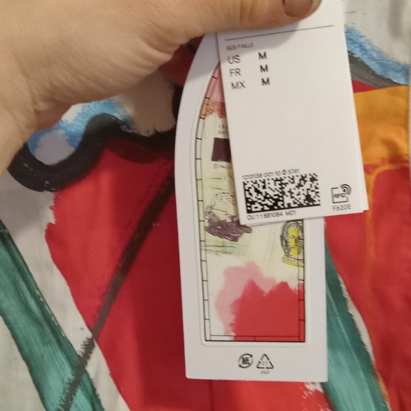 Mens H&M and Basquiat Loose Fit Cotton Resort Shirt size M - Picture 4 of 5